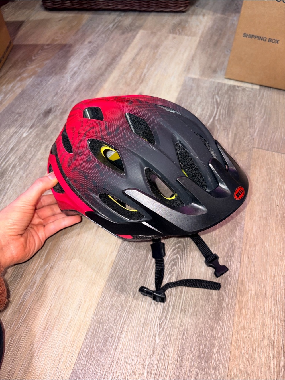 BELL mps Kids Bike Helmet - Black and Red brand new, adjustable!